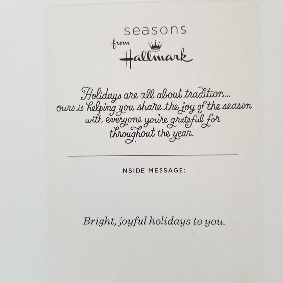 Hallmark Holiday Cards Christmas Holiday Season Tree Snowflake with Envelopes 21 - Picture 5 of 5